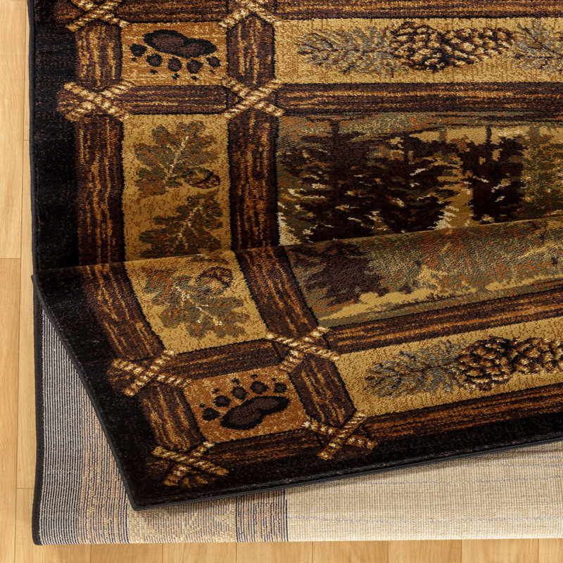 7 pi 10 po X 10 pi 3 po Tapis Lodge, Rectangle 7 pi 10 po x 10 pi 3 po