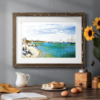 «Regatta at Saint Adresse» par Claude Monet - reproduction d'un seul cadre