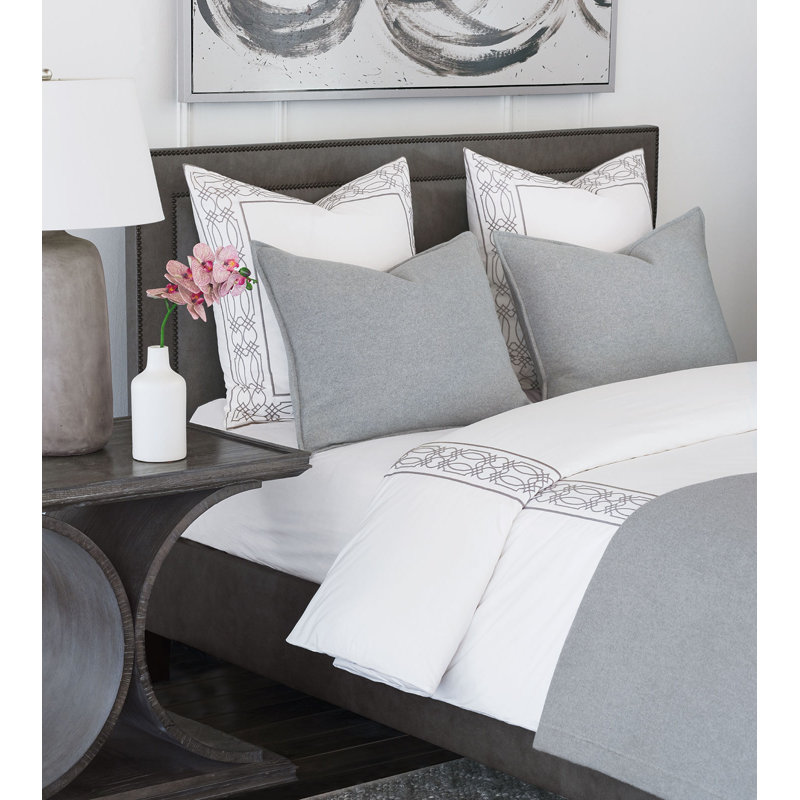 Nicola Duvet Cover, Gray, Full Duvet Cover