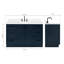 ARIEL Kelly 60 Single Sink Bathroom Vanity with Carrara Quartz Top-848211077-812162787-812162784