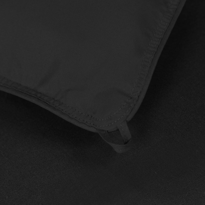 Twin Black Reversible Down Microfiber Comforter