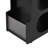 Nightstand, Mobile End Table With Lockable Wheels, Small Coffee Table With Fluted Tempered Glass-1171652254