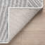 Tapis gris à motif de cercles zen Abiki Neutral-1817573017
