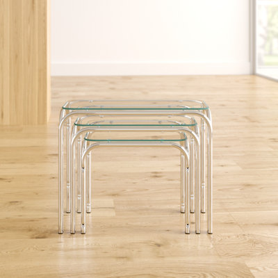 Irwin Glass Top Nesting Tables