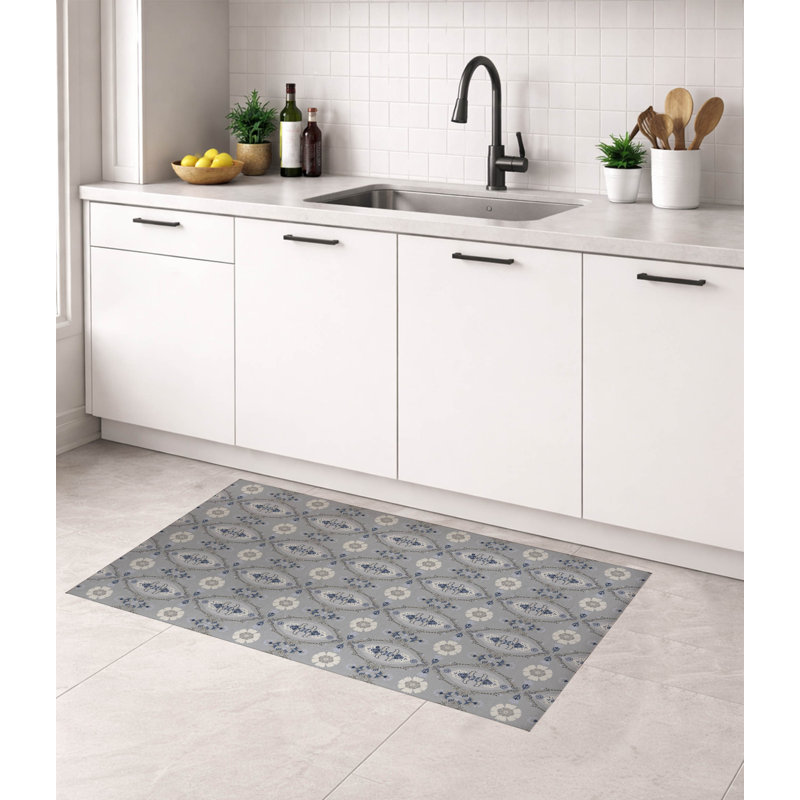 Tapis de cuisine Reeva, Gris, Rectangle 7 pi x 5 pi