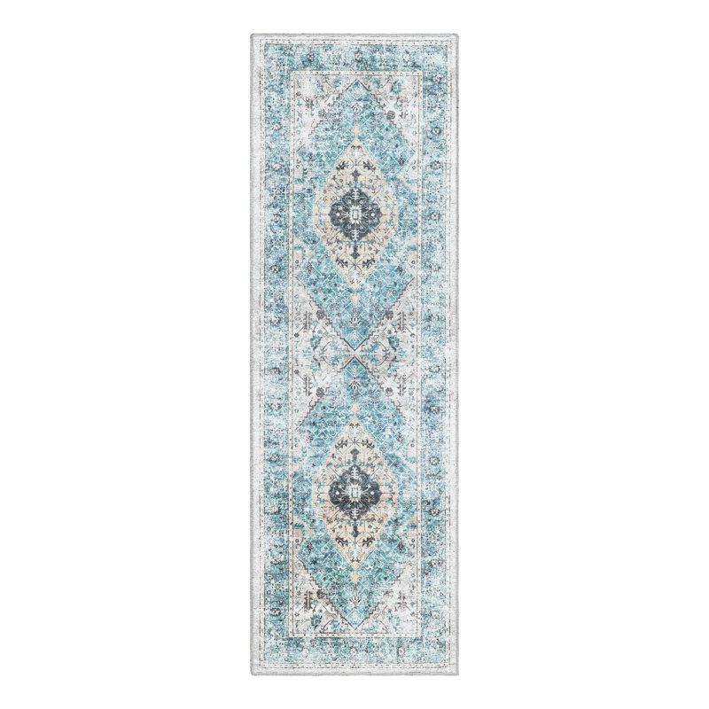 Olf Washable Oriental Indoor Rug, Runner 2' x 6'