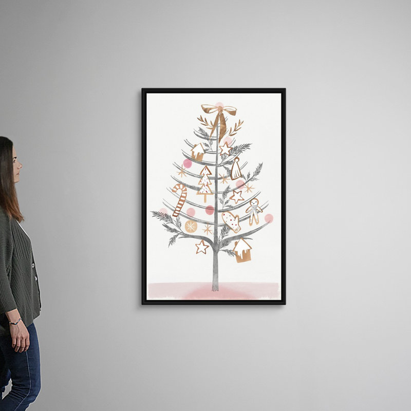 Gingembre, reproduction d’art sur toile, Cadre noir, H 50 po x l 34 po x P 1,75 po