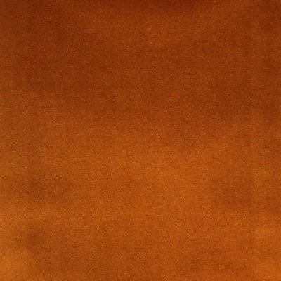 Tissu toscan | Tissu uni en velours brillant | Couleur terre cuite