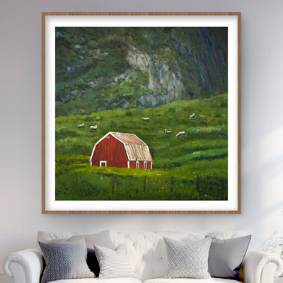 Life in the Countryside - Rustic Farm Animals Matted Print