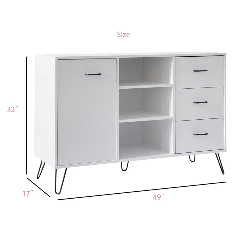 Buffet décoratif 1 porte Iron