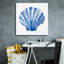 "Epic Graffiti" Scallop Shell Sq "par Mercedes Lopez, art mural sur toile 26" x 26 "