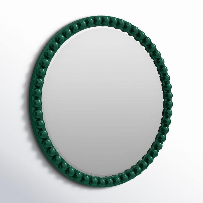 Darlene Round Mirror, Hunter Green