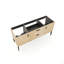 Meuble-lavabo autoportant 60 po 60 po SANS lavabo, armoire de salle de bain autoportante pour salle de bain moderne, KD
