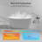 MonBlari 60" X 31.5" Freestanding White Soaking Acrylic Bath tub with Overflow and Pop-up Drain For Bathroom-120392932-132934574