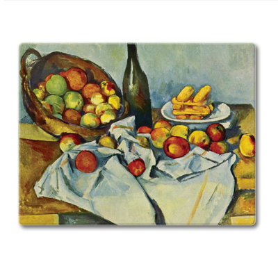Planche à découper en verre trempé 3 mm CounterArt Basket de pommes 10 po x 8 po