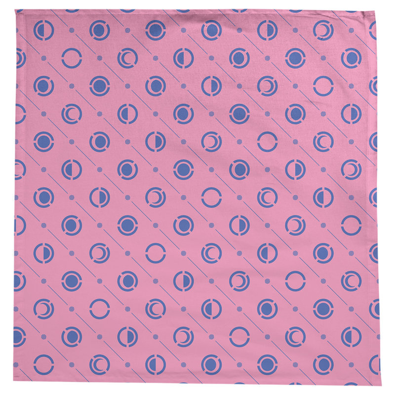 Nappe des phases de lune classiques, Rose / bleu marine