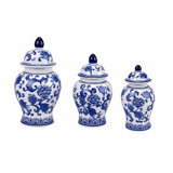 Set of 3 Floral Food Safe Jars