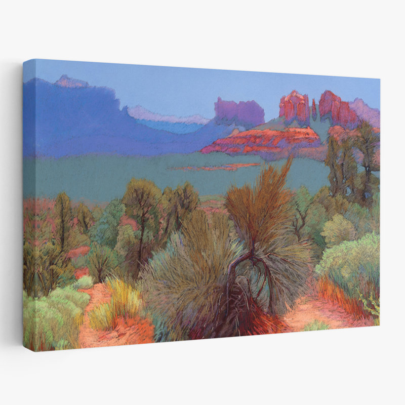High Desert - paysages, montagnes du désert, art du sud-ouest, H 16 po x l 24 po