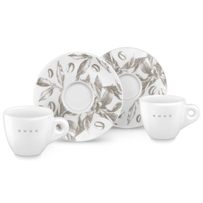 Contemporary Espresso Cups, Set of 2