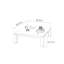 Simple design sense solid wood coffee table