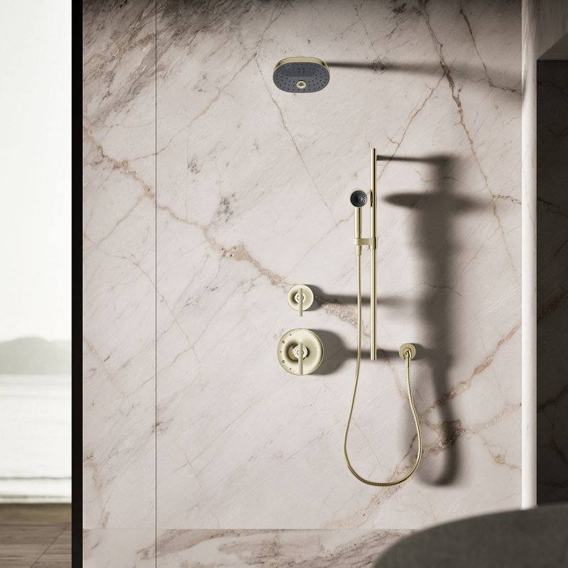 Statement 2.5 GPM Single-Function Iconic Handshower, Vibrant French Gold, 2.5 GPM