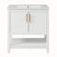 Meuble-lavabo blanc 30 po avec lavabo en céramique
