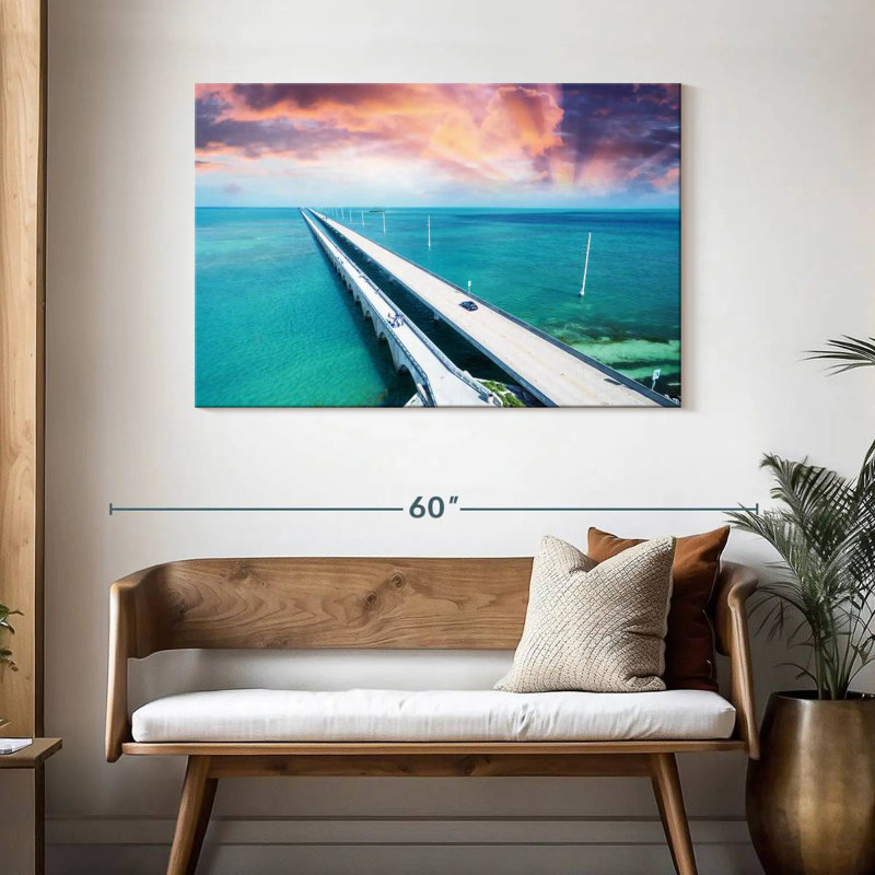 Lilie Scenic Seven Mile Bridge, Floride, H 30 po x l 45 po