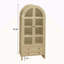 Garde-manger arqué de 70,28 po de hauteur, armoires de cuisine en bois de style campagne moderne, armoire de rangement arquée avec tablettes réglables, armoire polyvalente pour la cuisine, la salle à manger et le salon