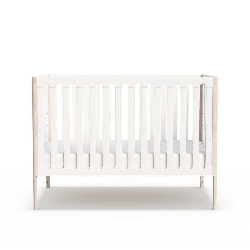 Lulla & Lulli Crib, White/Blond Wood
