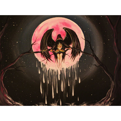 Reproduction d'art sur toile, "Pink Moon Reaper" par Ed Capeau