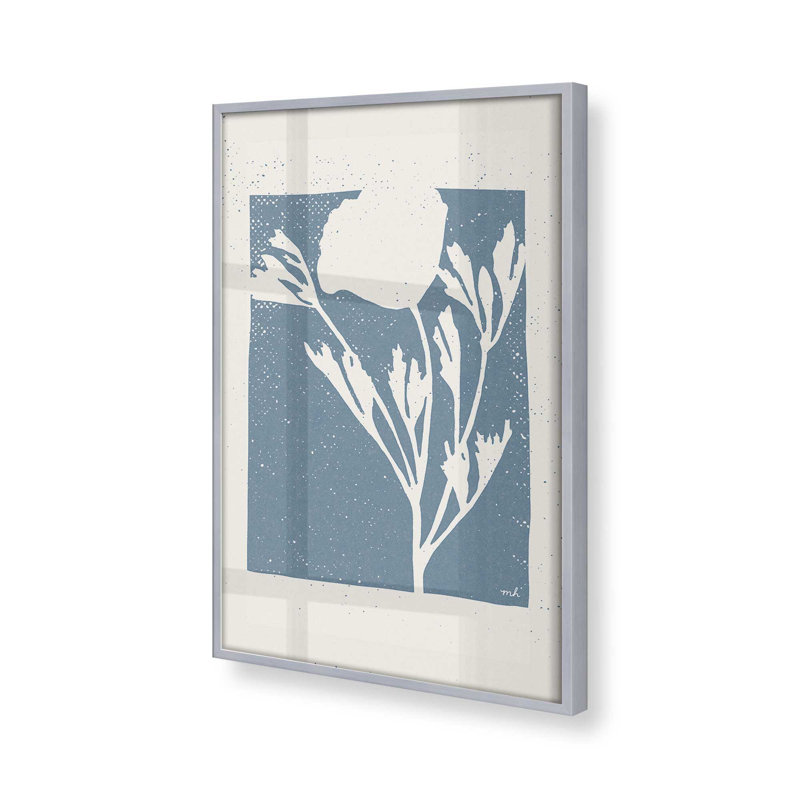 «Floral Impressions», H 15,25 po x l 15,25 po, Cadre en chrome poli