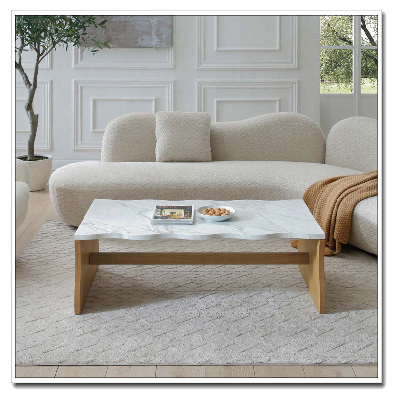 Table basse Living Room Waves, Brun