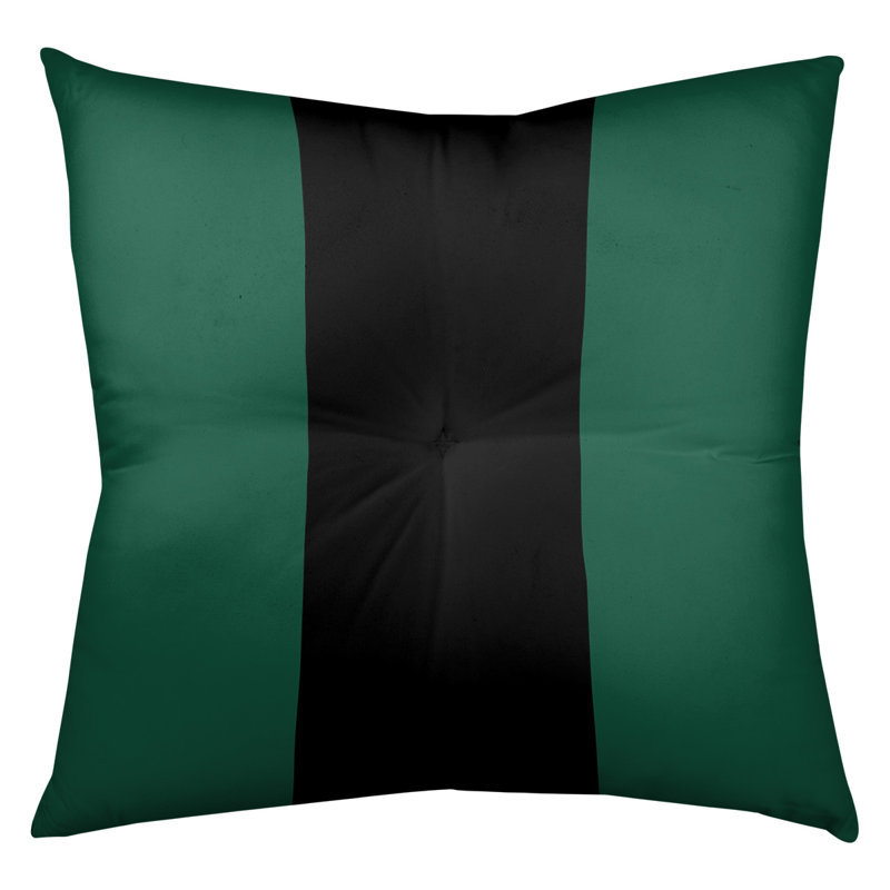  Coussin de sol touffeté, 26 po x 26 po, Vert / Noir