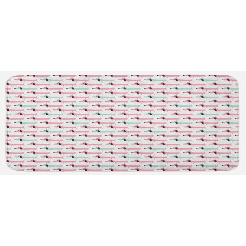 Tapis de cuisine teckel