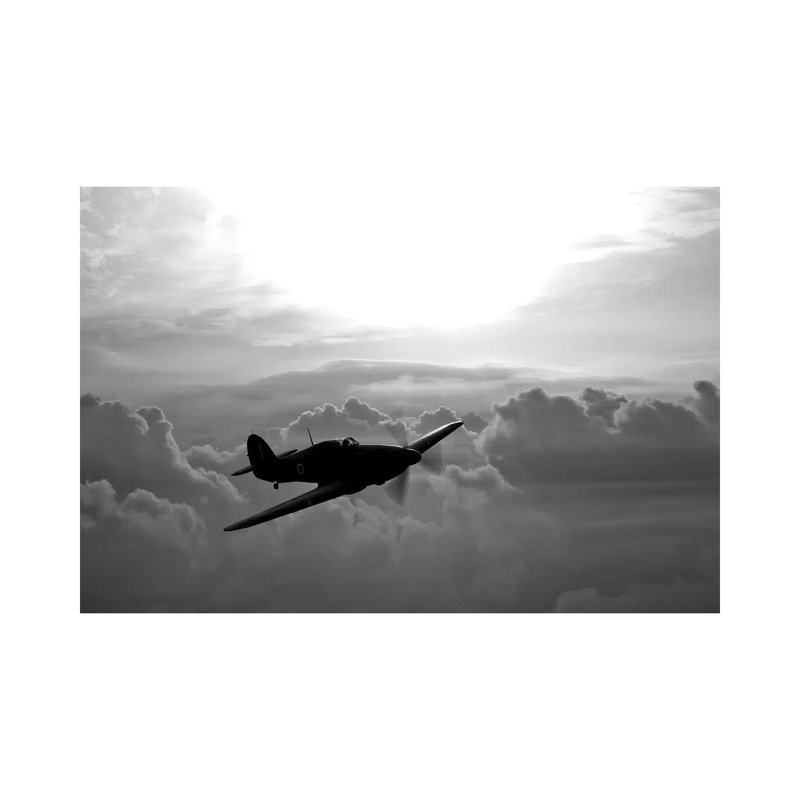 A Hawker Hurricane Aircraft In Flight II by Scott Germain - Wrapped Canvas Print, 101.6 cm H x 66.04 cm W x 1.91 cm D