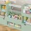 Bibliothèque pour enfants 4 en 1 de 72 po x H 37 po avec 3 tiroirs, coussin moelleux, bibliothèque à 3 couches, coin lecture-634996486