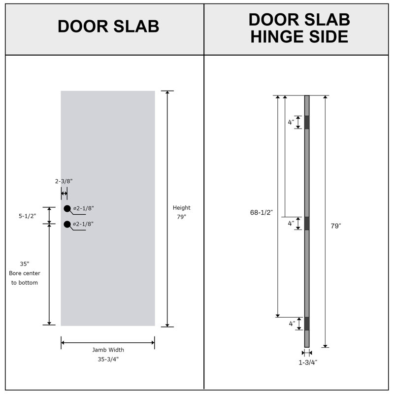 Panneau de porte extérieure en fibre de verre transparent à 6 carreaux, 91,4 cm x 203,2 cm, Oui