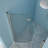 34"W X 72"H Fold Frameless Shower Door With Tempered Glass
