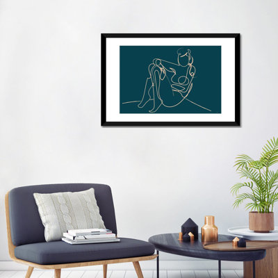 «Teal Nude», reproduction sur toile