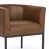 Leather Brown Seat/Black Frame