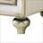 Beige Velvet Nightstand