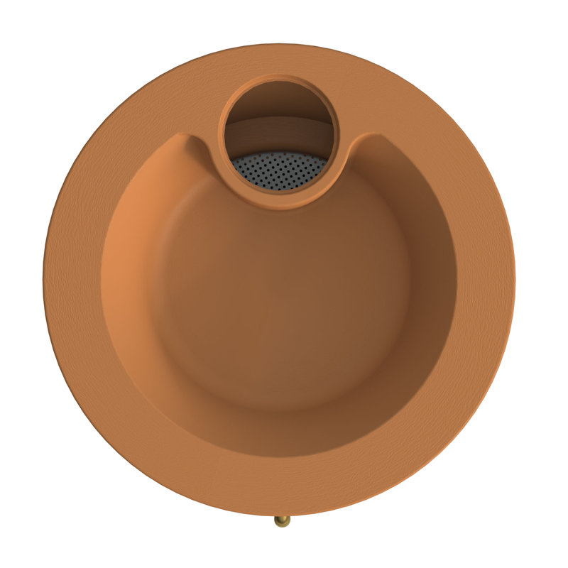 Cascata Rain Barrel, 65 Gallon, Terracotta
