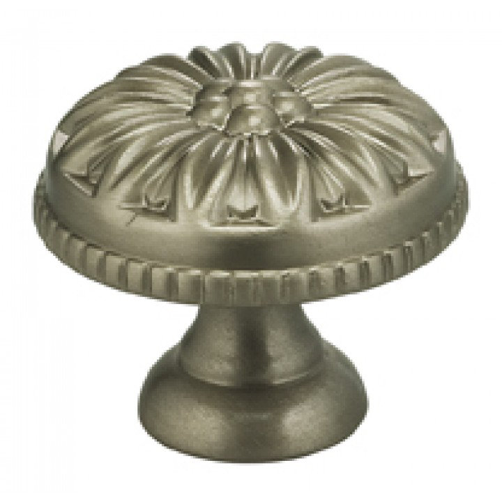 Poignée champignon classique de 1 3/8 po de diamètre Classic & Modern, H 1 po x l 1 po x P 0,88 po, Nickel satiné