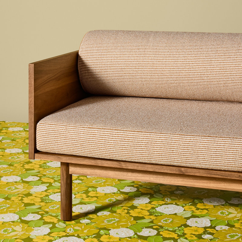 Souvenir Sofa, Walnut, Irving Copper Stripe