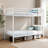Bunk Bed with Ladder and Guardrail