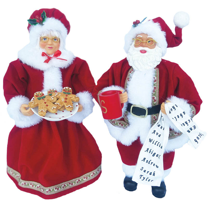 Ensemble de 2 personnes 12 "Mr. and Mr. Claus