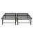 Full Size Metal Mattress Foundation Frame - Black, Construction For Durability, Support, Extra Under Storage, Easy Assembly Black Platform Bed Size, Long-Term Use, Storage Available, Process-1508341939