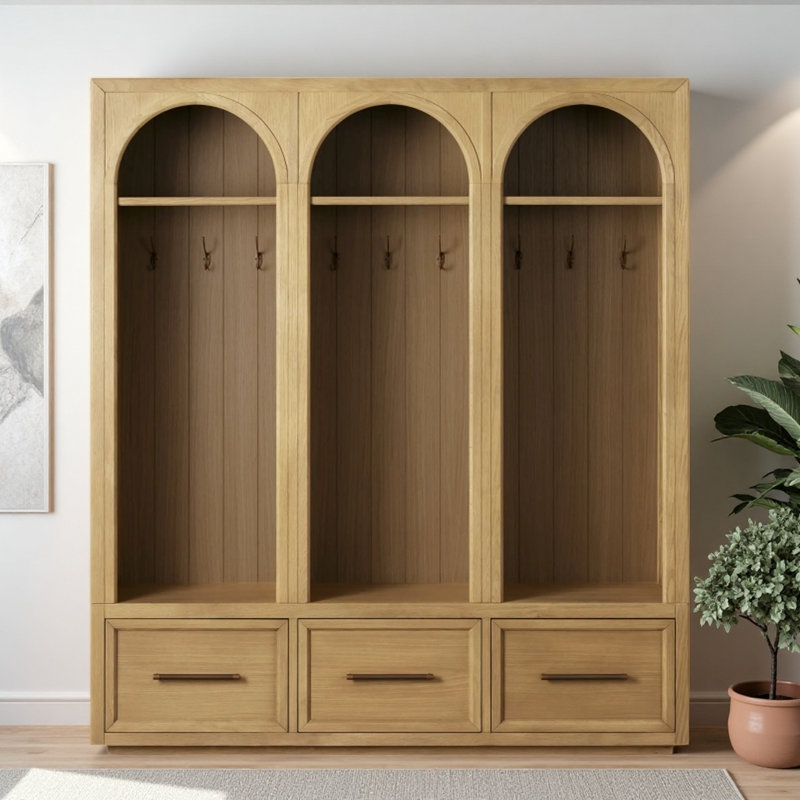 Armoire en bois massif de style américain, Burlywood