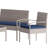 Accomac 4 Piece Outdoor Patio Seating Set with Steel Frame and Cushions-234220038