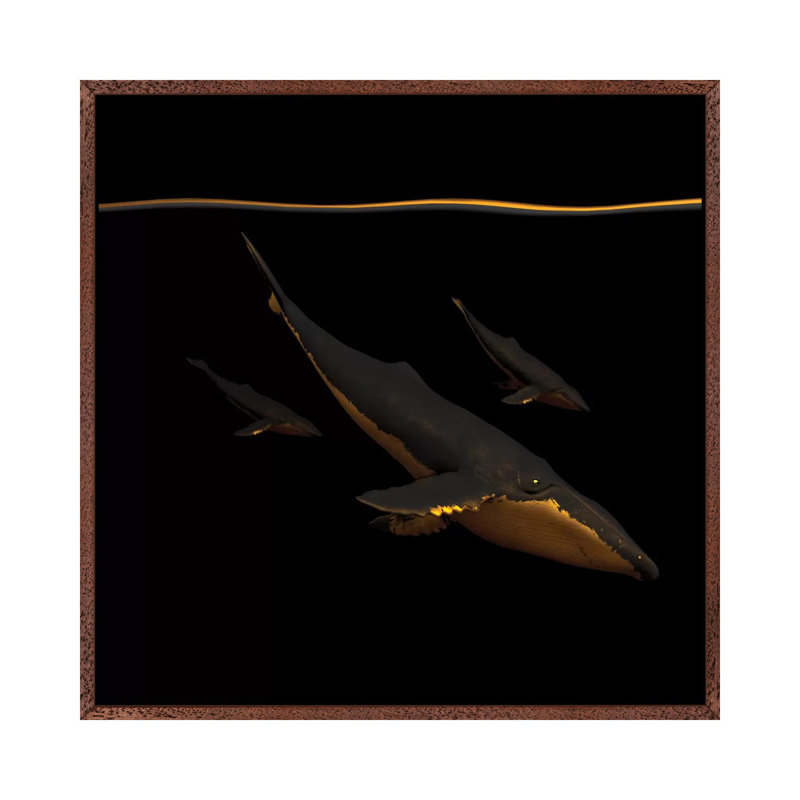 Bond III - Print on Canvas, Brown Framed, 45.72 cm H x 45.72 cm W